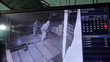 VIDEO...पिकअप से बांध उखाड़ा एटीएम, 30 लाख की नकदी समेत ले उड़े बदमाश