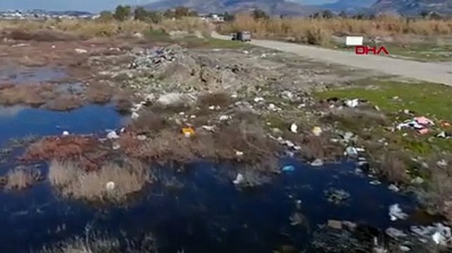 Hatay kuş cenneti havadan görüntülendi
