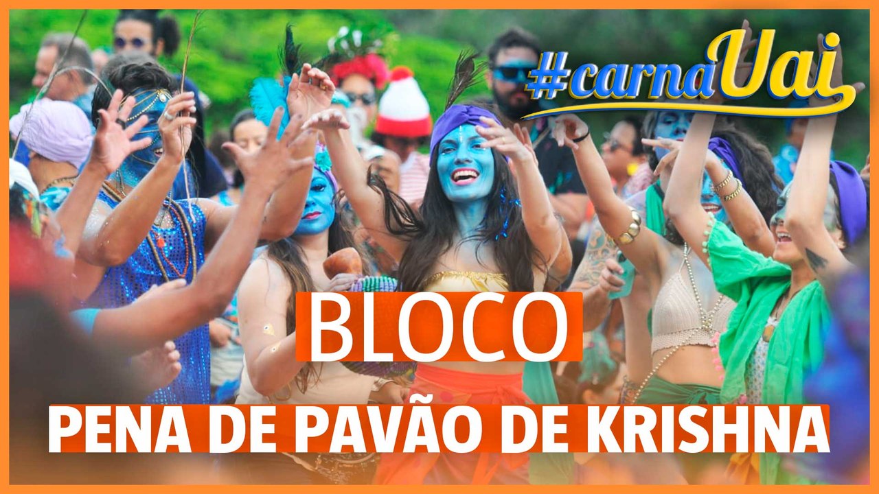Bloco Pena de Pavão de Krishna leva espiritualidade às ruas