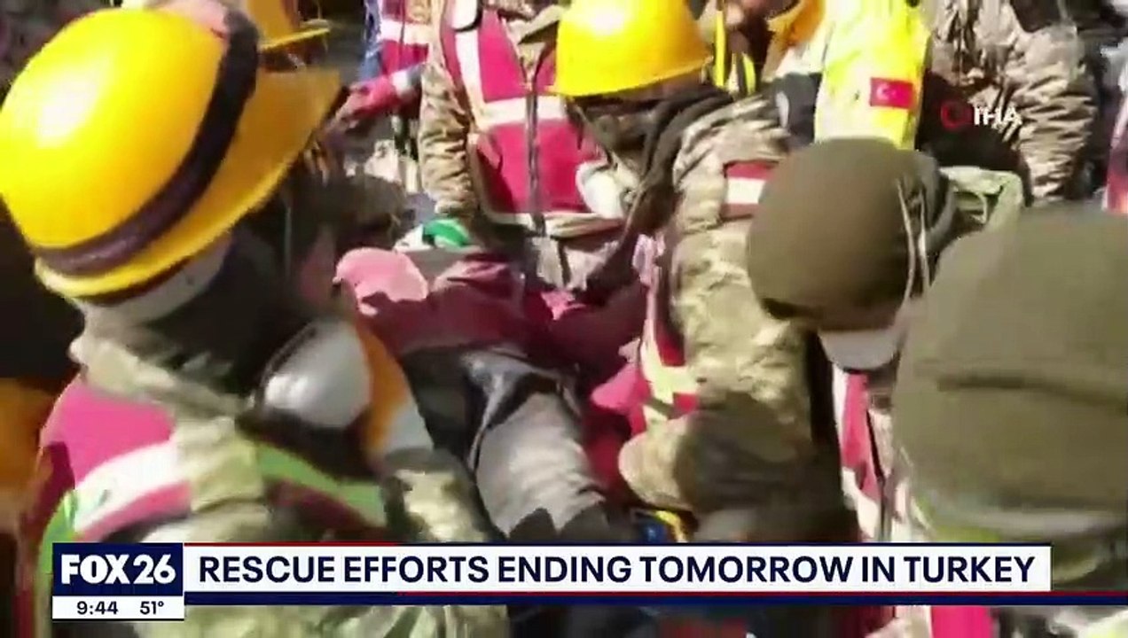 Rescue efforts ending in Turkey