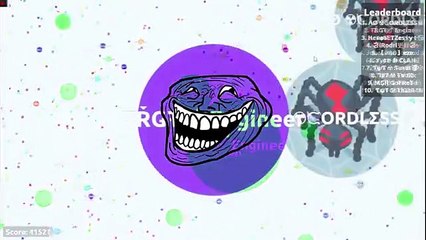 Agar.io - Solo Trick Splits Pop Splits (DESTROYING TEAMS IN AGARIO) (Funny)