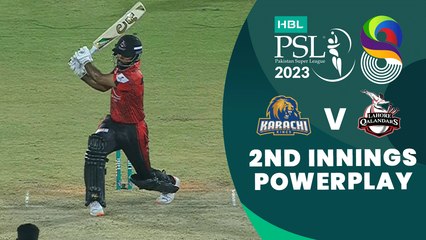 2nd Innings Powerplay | Karachi Kings vs Lahore Qalandars | Match 8 | HBL PSL 8 | MI2T