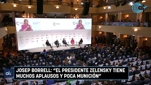 Josep Borrell: Zelensky tiene muchos aplausos y poca munición