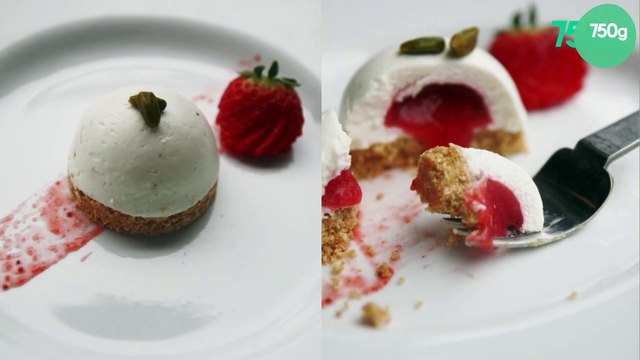 Cheesecake aux fraises revisité