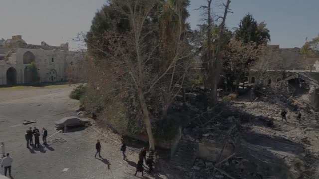 Bombardeos israelíes dañan una ciudadela medieval en el centro de Damasco