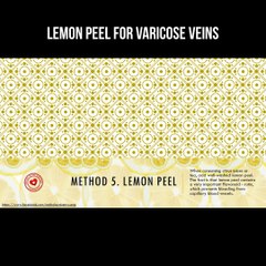 Lemon peel for varicose veins