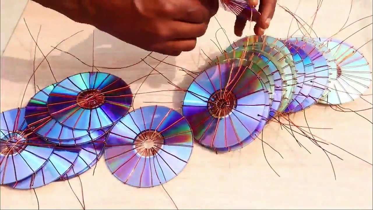 Making a solar high energy system using disk daily life hacks dvd