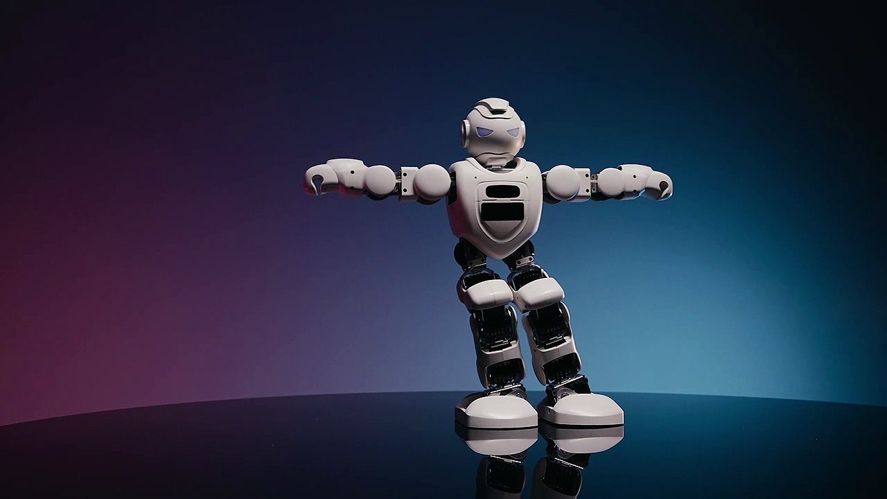 Dancing AI robot video