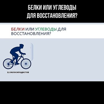 Белки или углеводы для восстановления?