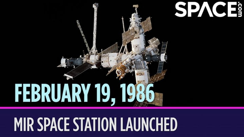 Mir Space Program Logo Core Module Of The Mir Space Station (17KS)