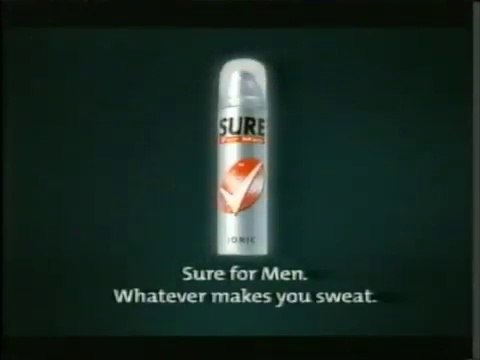 Deodorant Sure For Men - 2001 Channel 5 UK Commercial