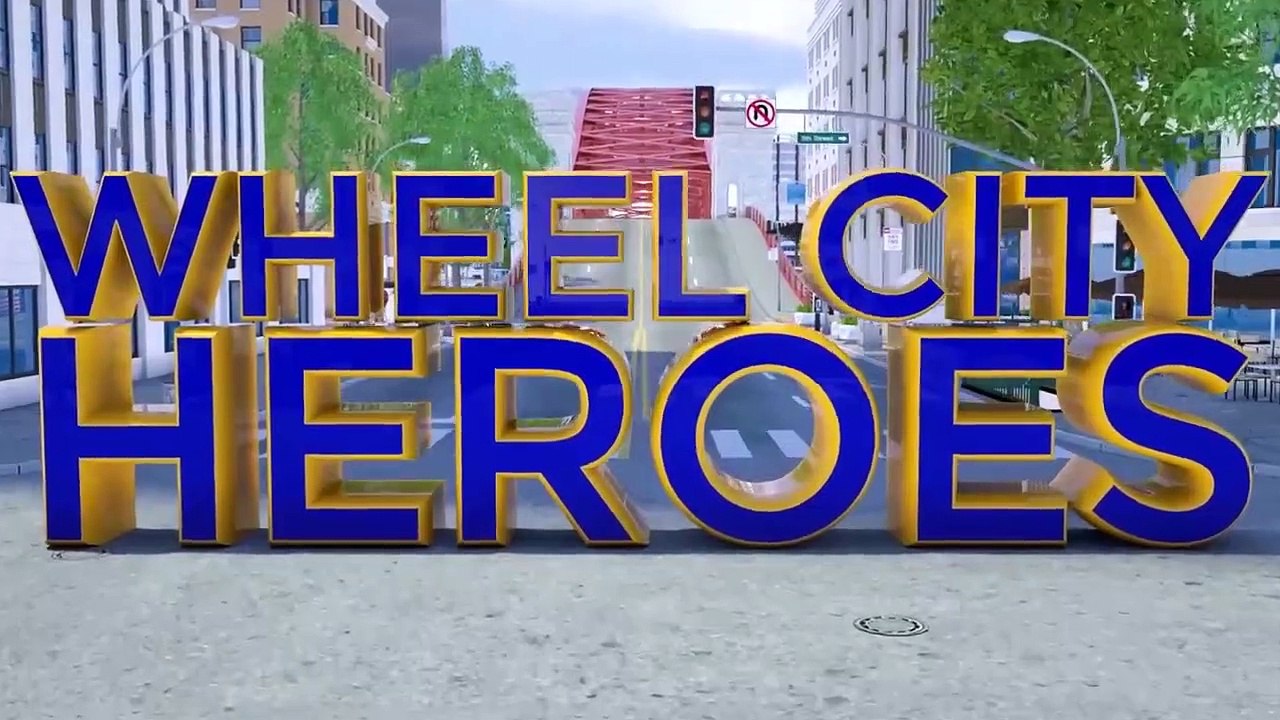 Giant Super Car vs Small & Normal Cars vs Drawbridge - Wheel City Heroes(WCH) Police Truck Cartoon