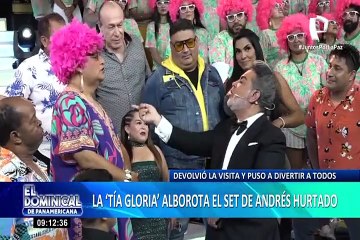 Andrés Hurtado y la popular Tía Gloria protagonizaron el verdadero "fuego cruzado" del humor