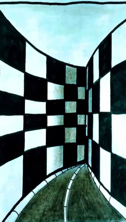 How To Draw 3D Wall Shape Tutorial ! Amazing 3D Art Sketch Drawing