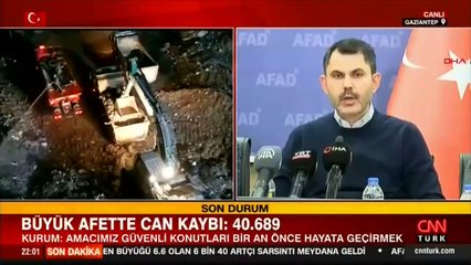 Son dakika haberi: Bakan Kurum Gaziantep Afet Koordinasyon Merkezi'nde açıklamalarda bulundu