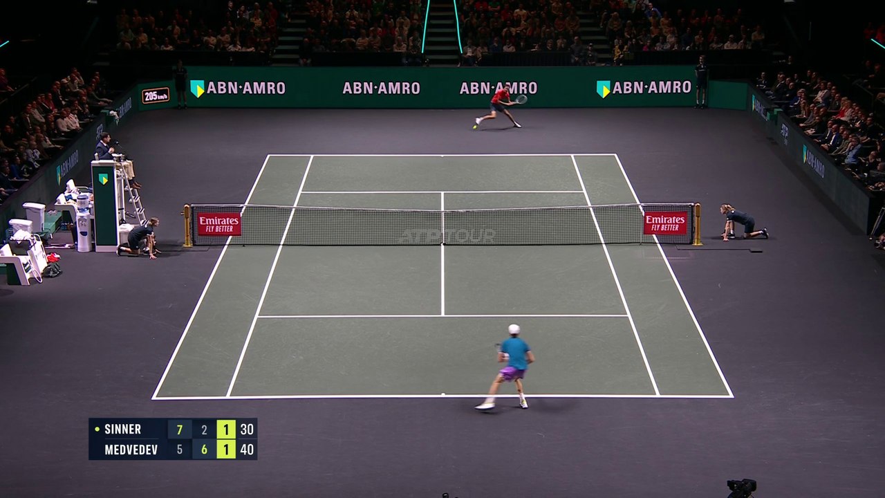 Sinner v Medvedev | ATP Rotterdam Final | Match Highlights