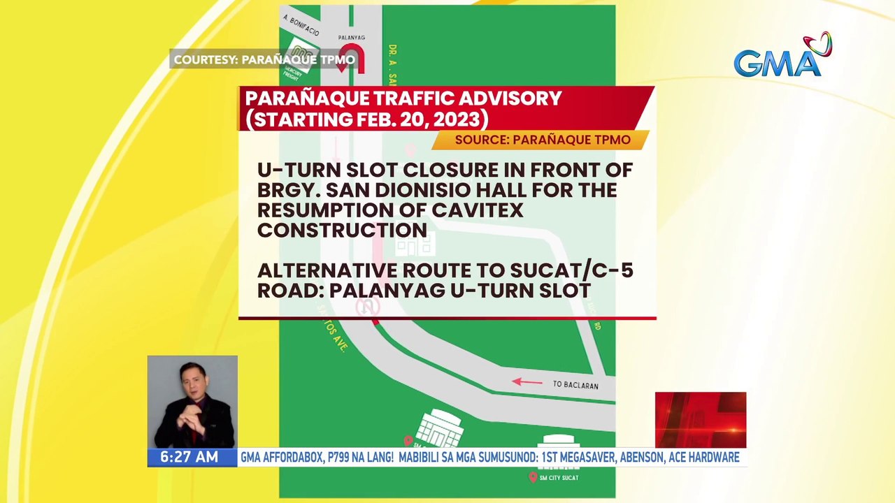 Traffic Advisory sa Parañaque UB video Dailymotion