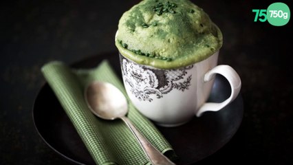 Mug cakes au thé matcha