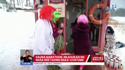 Sauna Marathon, nilahukan nasa 800 taong naka-costume | UB