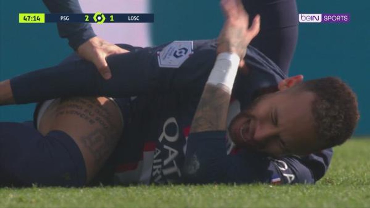 Neymar stretchered off after horror ankle injury against Lille