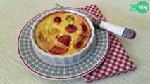 Clafoutis au chèvre et tomates cerise