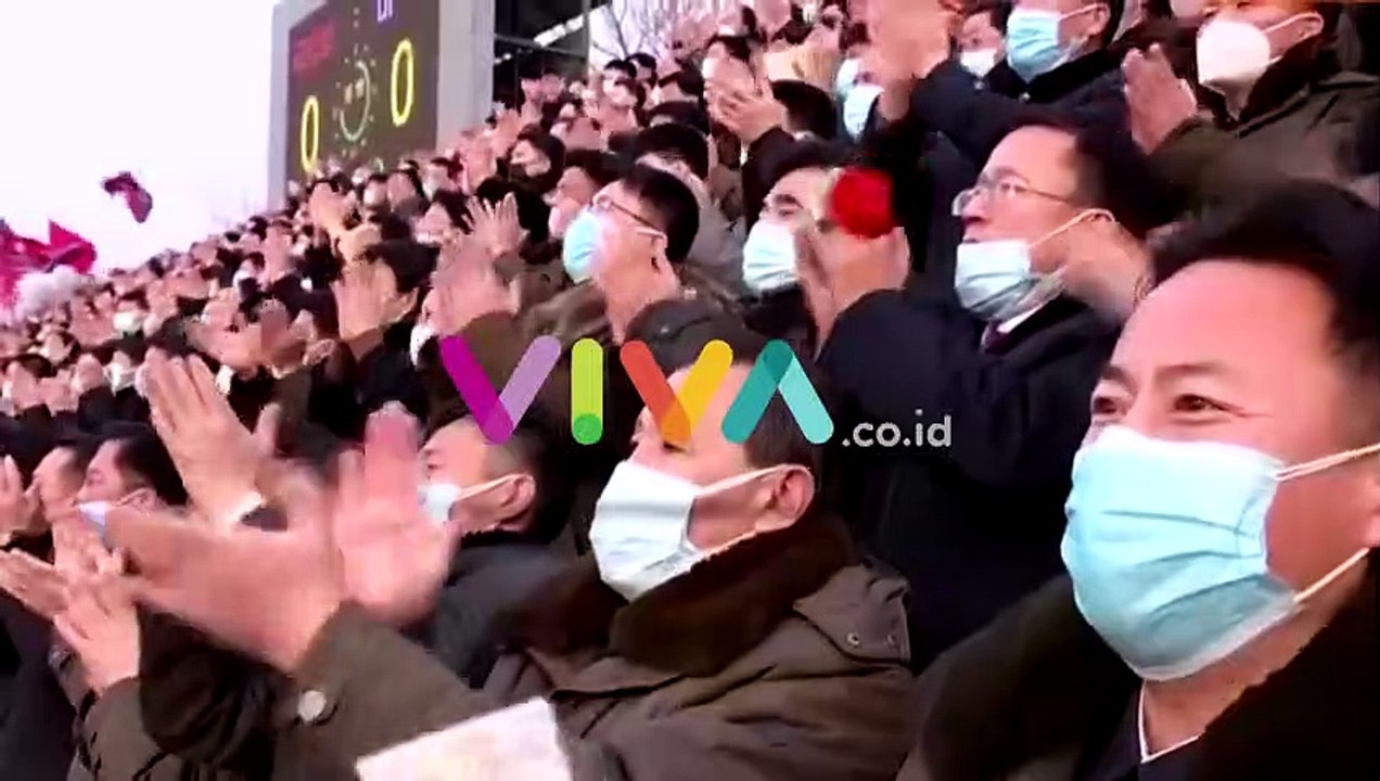 Perdana Kim Jong Un Boyong Anak Nonton Sepakbola