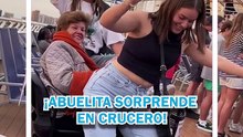 Abuelita se lleva los reflectores al mostrar cómo divertirse en un crucero