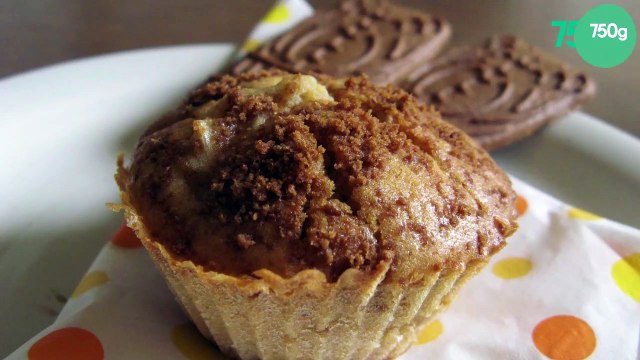 Muffins poires-spéculoos