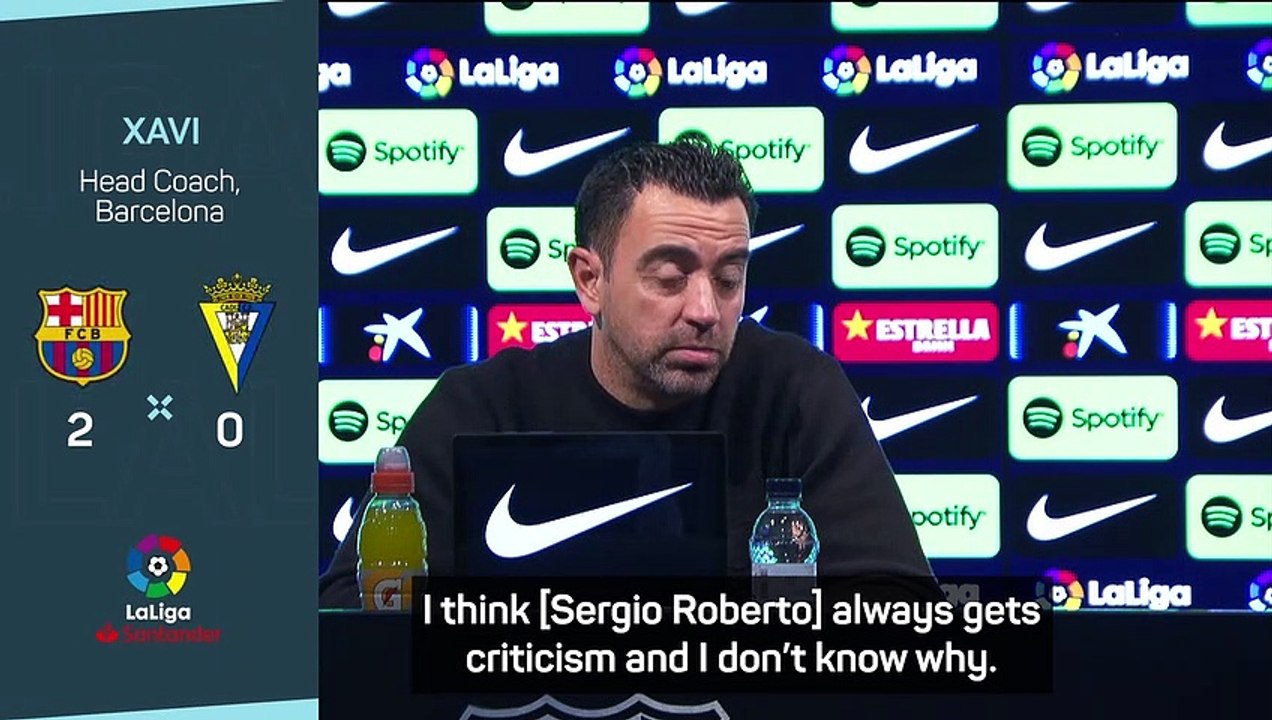 Criticism of Barca's Sergi Roberto some of the most unfair - Xavi
