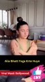 Alia Bhatt Yoga Krte Huye