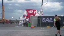 High winds wreak havoc at Australia Sail GP