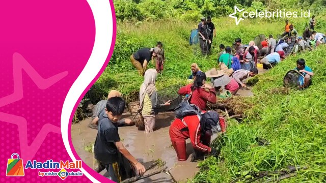 Serunya Tradisi Nanggok Berburu Ikan dan Udang di Sungai, hanya Ada di Bangka Belitung