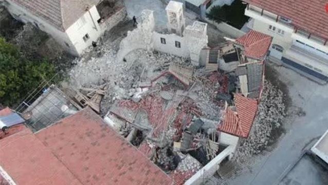 Asırlardır ayakta duran tarihi Meryem Ana Ortodoks Kilisesi depremde yıkıldı
