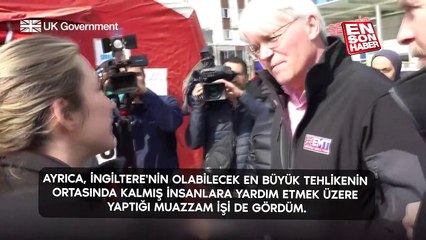 İngiliz Bakan Mitchell, afet bölgesini ziyaret etti