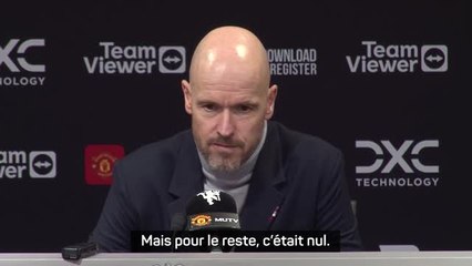 24e j. - Ten Hag : "La première période ? Un but mais pour le reste, c'était nul"
