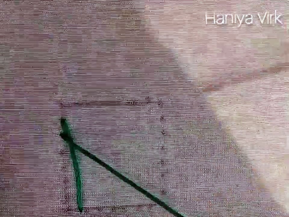 3D hand embroidery square shape tutorial