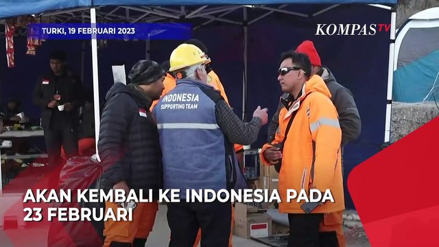 Tim INASAR Akhiri Operasi Penyelamatan Korban Gempa Turki