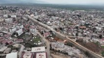 Depremden etkilenen İslahiye ilçesi havadan görüntülendi