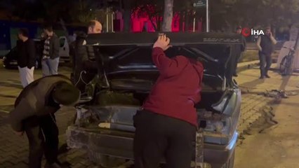 Alkollü sürücü park halindeki otomobile çarptı, olay yerinden kaçarken yakalandı