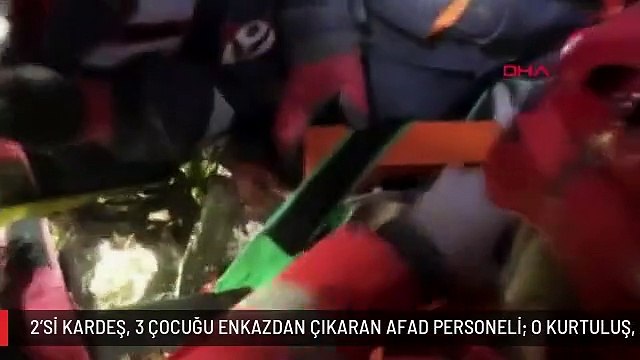 2'Sİ KARDEŞ, 3 ÇOCUĞU ENKAZDAN ÇIKARAN AFAD PERSONELİ: O KURTULUŞ, BİZE MORAL VE HUZUR VERDİ