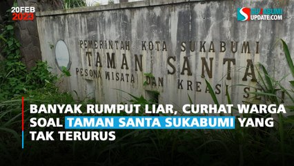 Banyak Rumput Liar, Curhat Warga Soal Taman Santa Sukabumi yang Tak Terurus