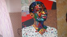 أوزوما أنيانوو.. فنان نيجيري يصنع لوحات من الأقمشة عصية على التقليد