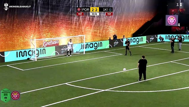 Penalti de Ibai a Iker Casillas en la Kings League
