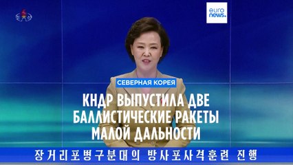 КНДР запустила две баллистические ракеты малой дальности
