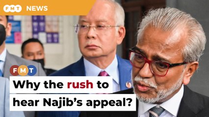 Why the ‘rush’ to hear Najib’s appeal, asks Shafee