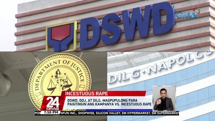 DSWD, DOJ, at DILG, magpupulong para paigtingin ang kampanya vs. incestuous rape | 24 Oras