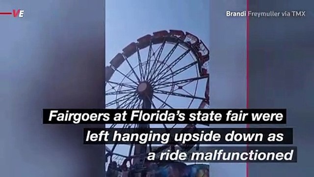The Ferris Wheel Ride from Hell! Fair Goers Left Hanging Upside Down