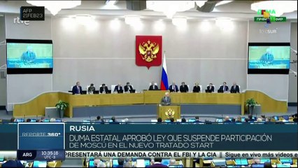 Reporte 360º 22-02: Duma Estatal rusa aprueba suspensión temporal del tratado START III