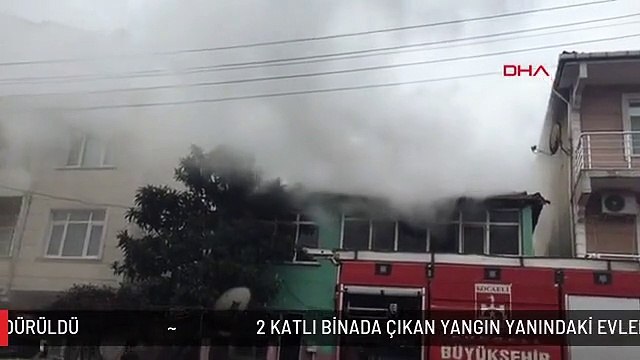 2 KATLI BİNADA ÇIKAN YANGIN YANINDAKİ EVLERE SIÇRAMADAN SÖNDÜRÜLDÜ