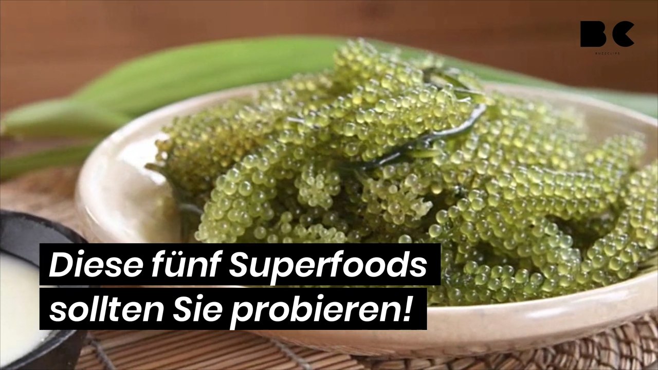 Diese 5 superfoods sollten sie ausprobieren!